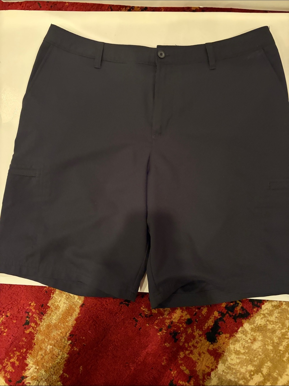 Champion Men's Dark Navy Flat-Front Performance Shorts